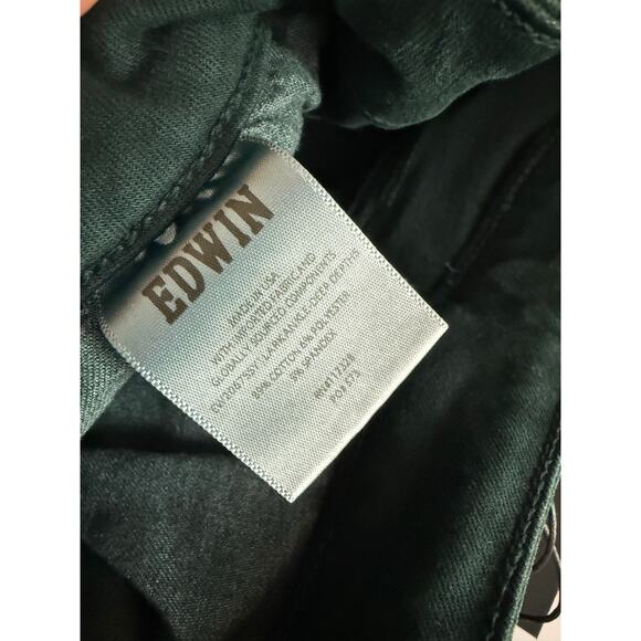 $188 New Edwin Lark Ankle Bootcut jeans - Size 25 - Dark Green - Picture 10 of 11